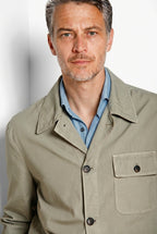 Work men's overshirt jacket in canvas oxford ①
