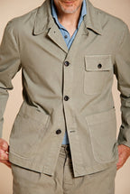 Work veste surchemise homme en toile oxford ①