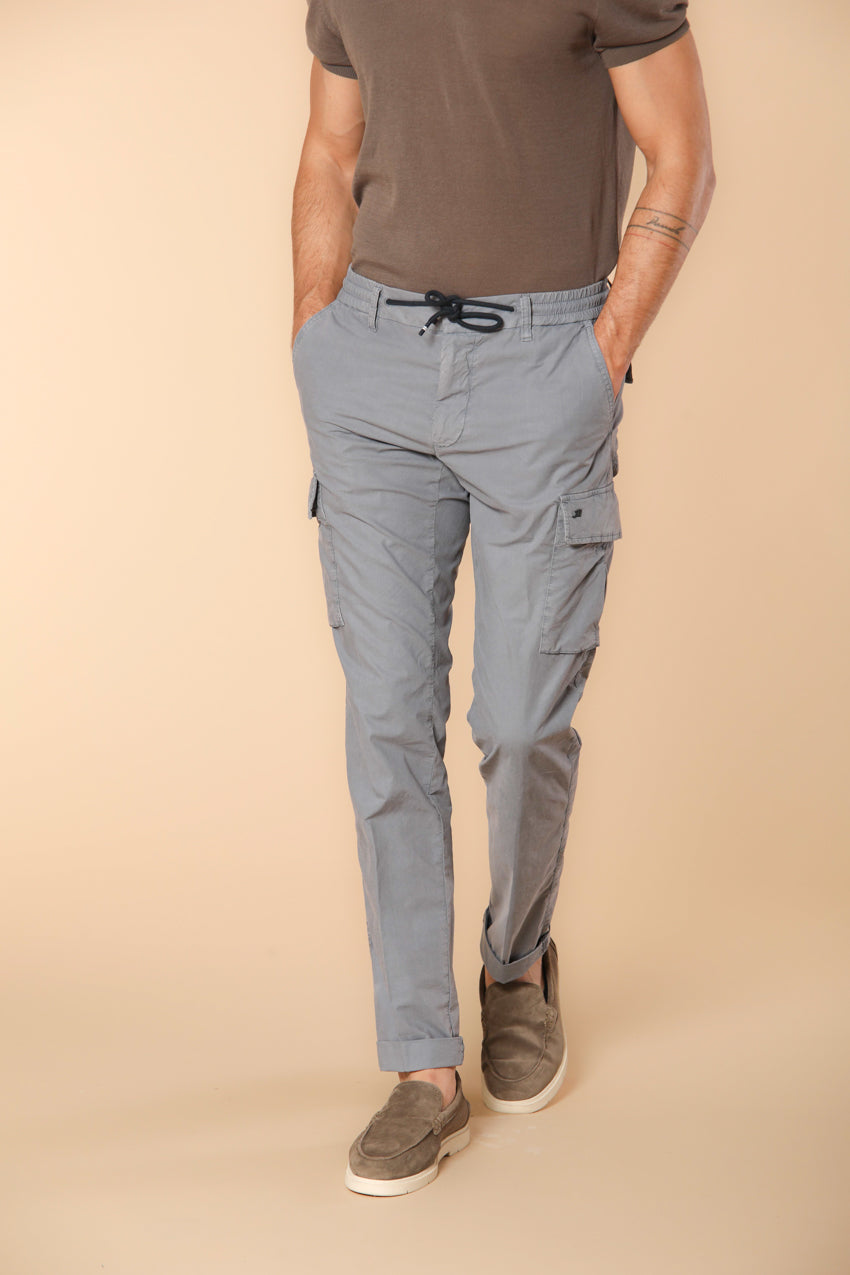 Chile Jogger pantalone cargo uomo in tela paracadute extra slim fit