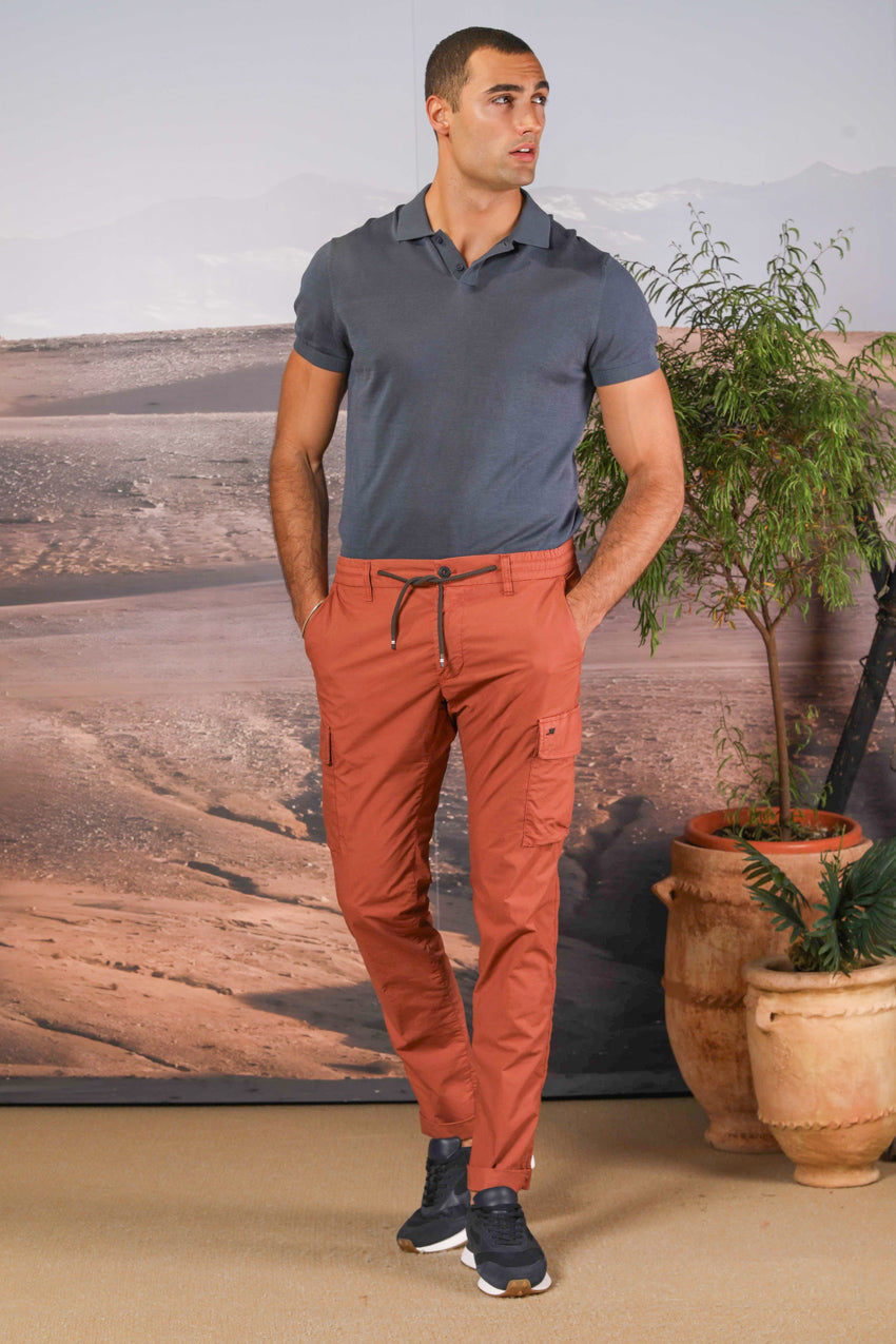 Chile Jogger pantalone cargo uomo in tela paracadute extra slim fit