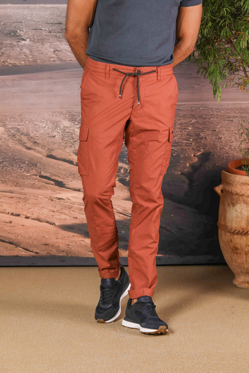 Chile Jogger pantalone cargo uomo in tela paracadute extra slim fit