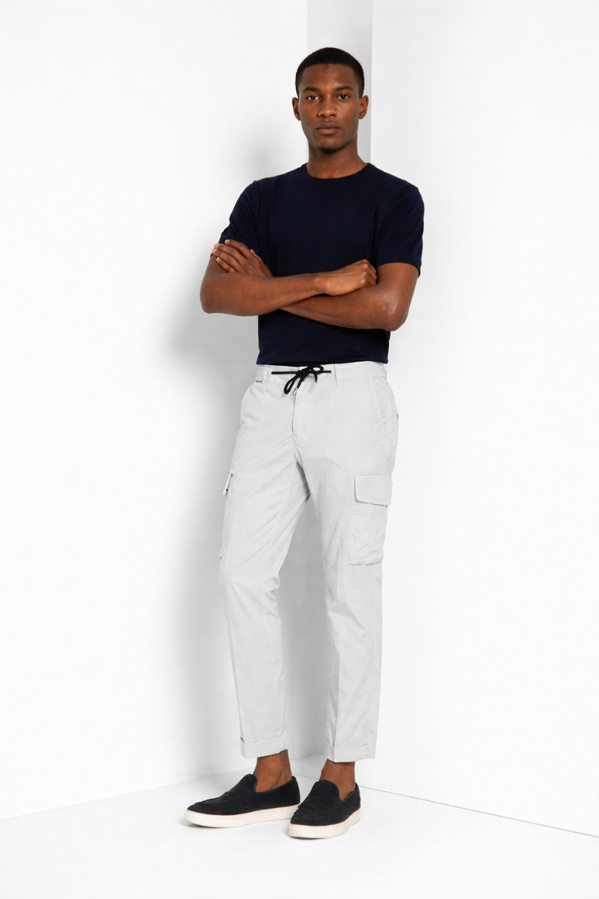 Chile Jogger Hose Cargo Herren aus Fallschirmstoff Lyocell und Baumwolle extra slim fit