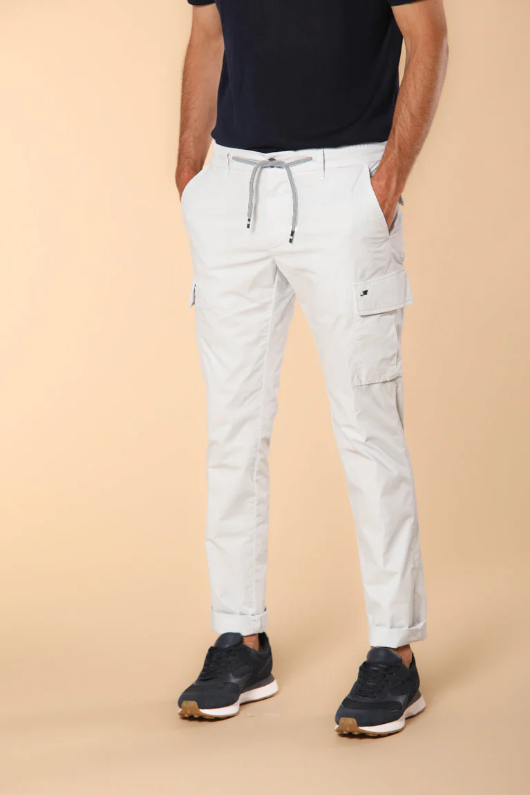 Chile Jogger pantalone cargo uomo in tela paracadute extra slim fit