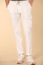 Chile Jogger pantalone cargo uomo in tela paracadute extra slim fit