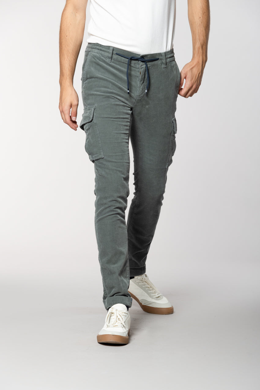 Chile Jogger men's cargo trousers in 1500-wale corduroy extra slim fit