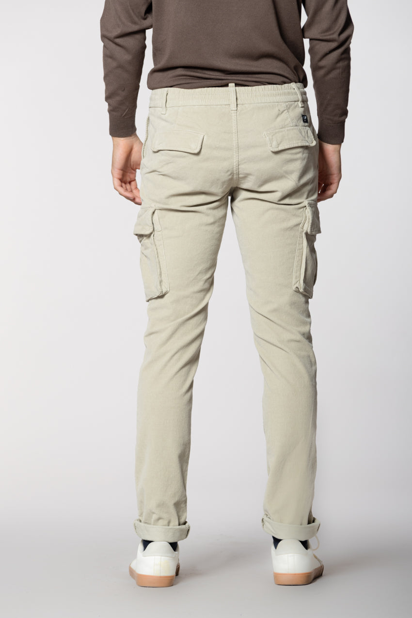 Chile Jogger men's cargo trousers in 1500-wale corduroy extra slim fit