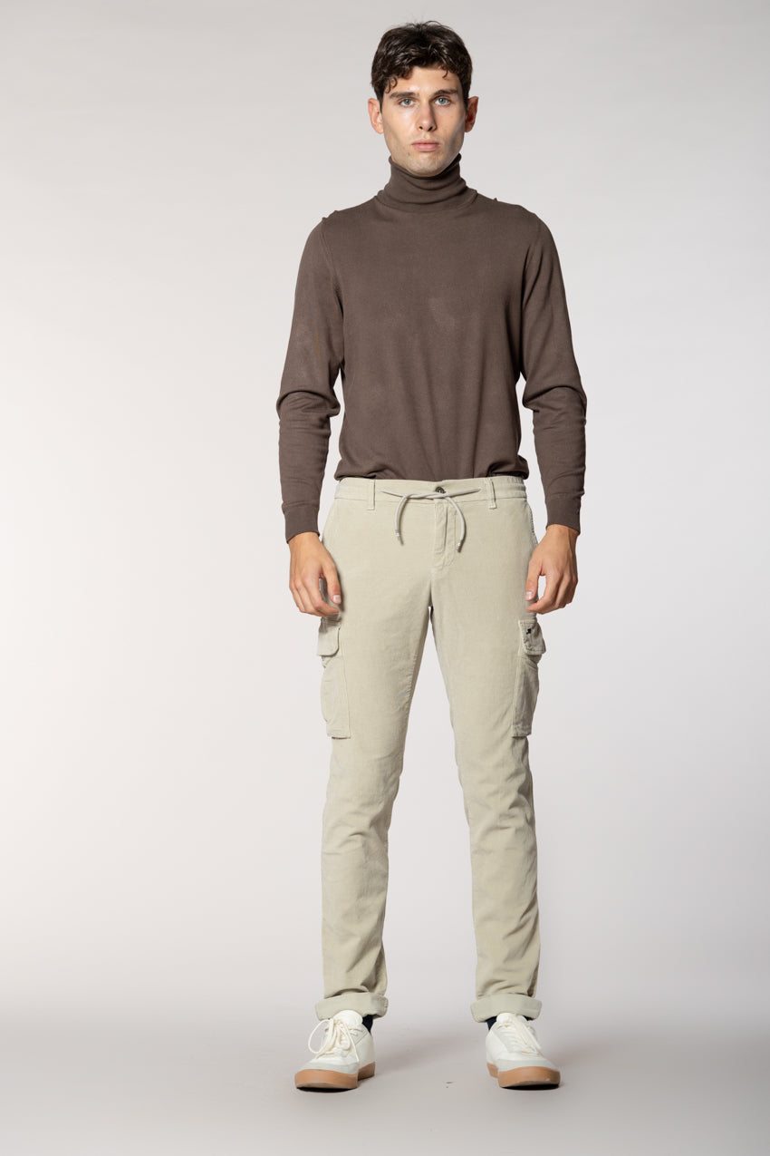 Chile Jogger Herren-Cargohose aus 1500-rippigem Samt extra slim fit