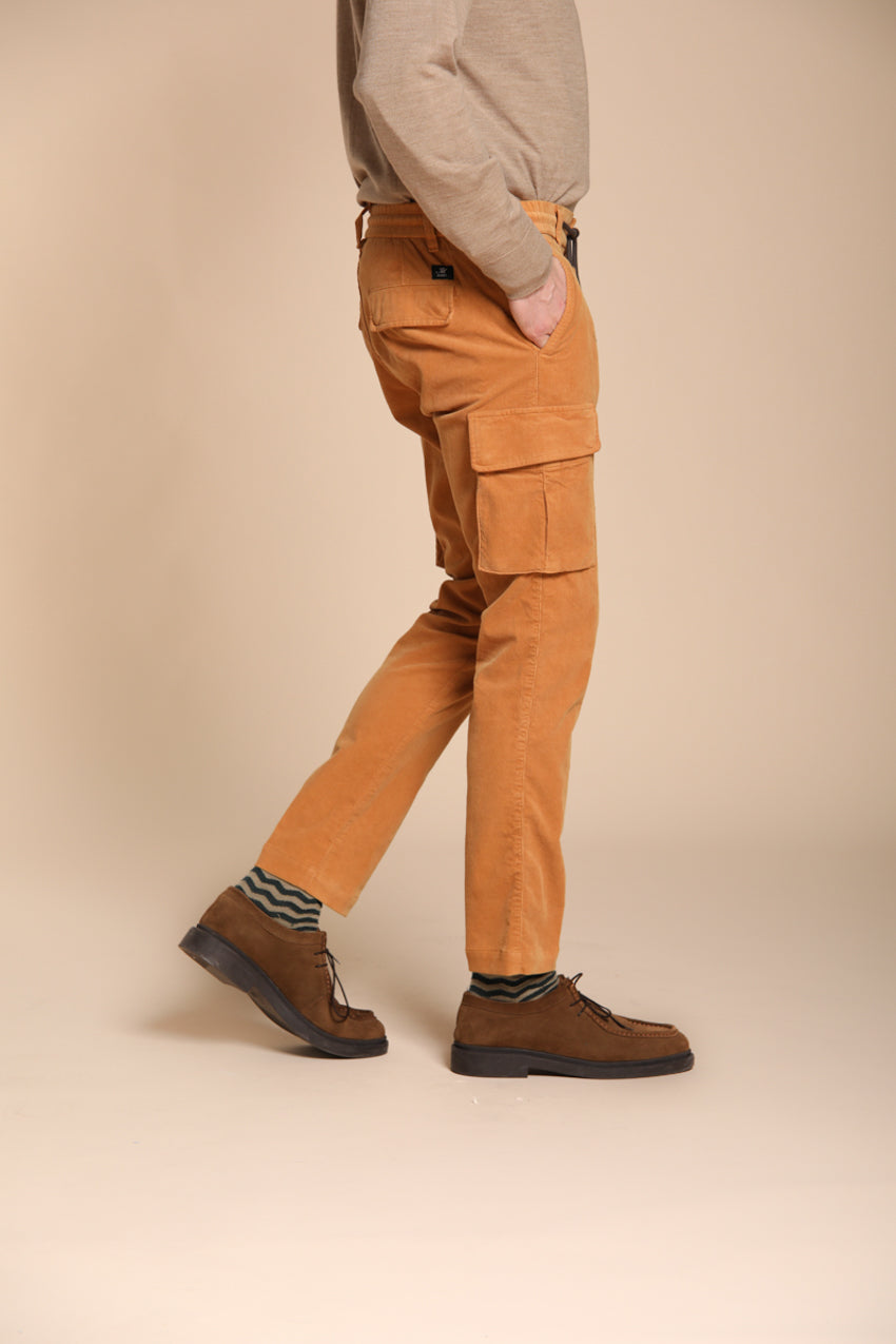 Foto 3 Chile Jogger pantalone cargo uomo in velluto 1500 righe extra slim fit