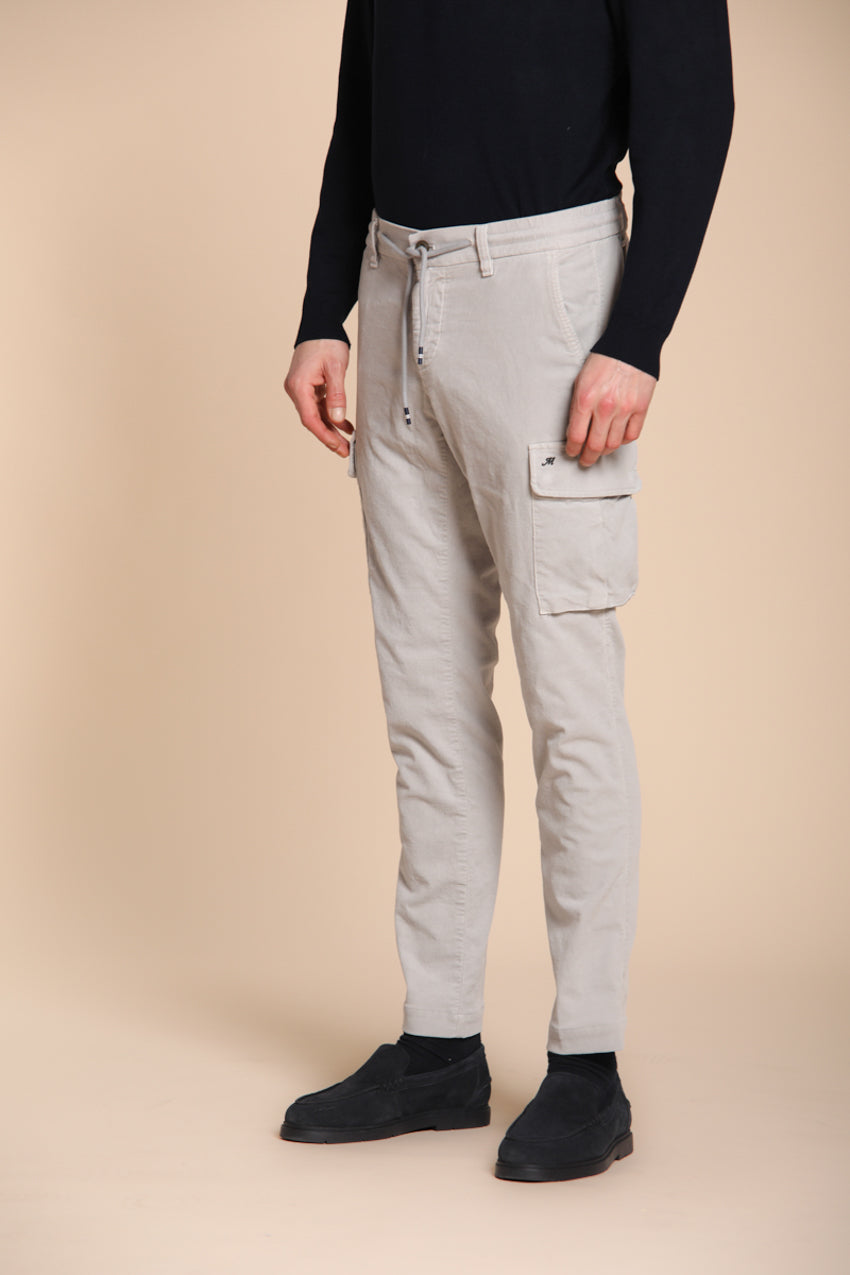 Foto 1 Chile Jogger pantalone cargo uomo in velluto 1500 righe extra slim fit