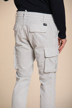 Foto 3 Chile Jogger pantalone cargo uomo in velluto 1500 righe extra slim fit