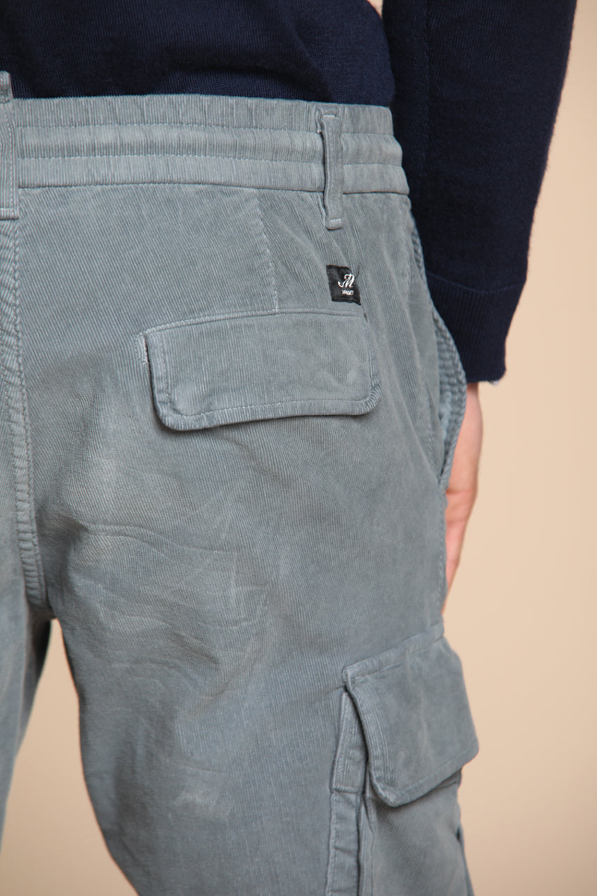 Foto 2 Chile Jogger pantalone cargo uomo in velluto 1500 righe extra slim fit