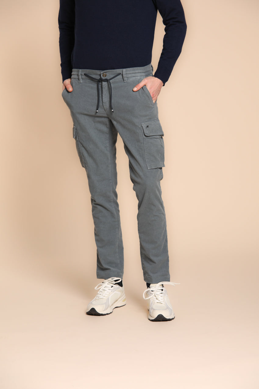 Foto 1 Chile Jogger pantalone cargo uomo in velluto 1500 righe extra slim fit