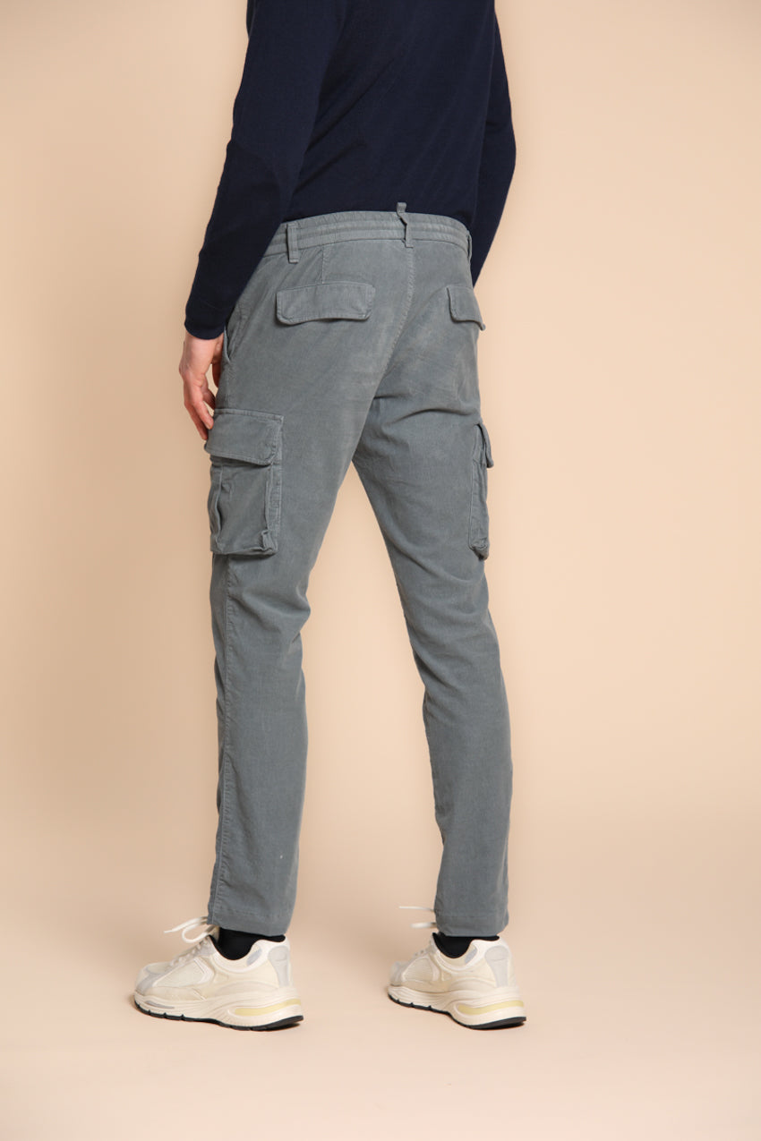 Foto 5 Chile Jogger pantalone cargo uomo in velluto 1500 righe extra slim fit