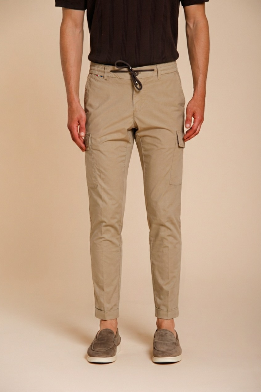 Chile Jogger pantalon cargo homme en toile parachute lyocell et coton extra slim fit