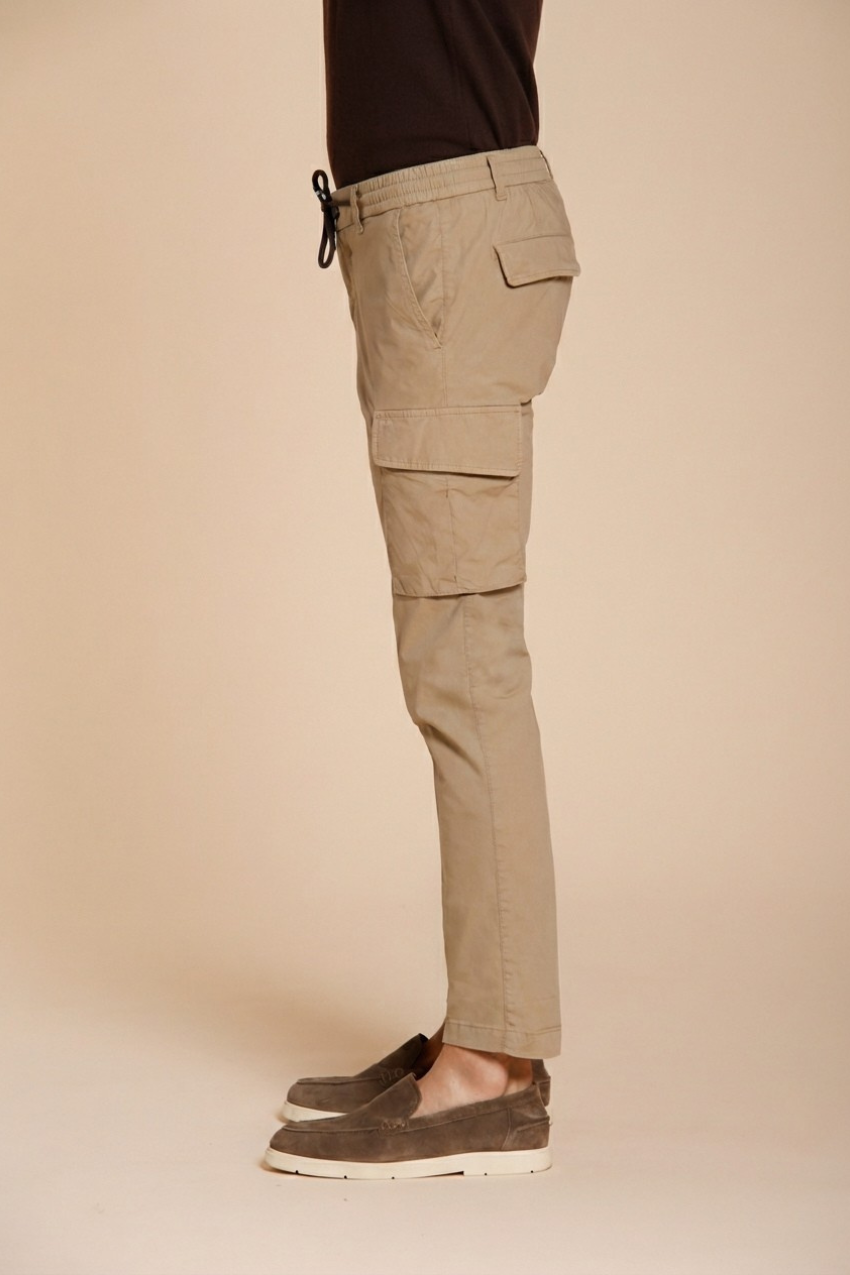 Chile Jogger pantalon cargo homme en toile parachute lyocell et coton extra slim fit