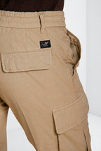 Chile Jogger pantalone cargo uomo in tela paracadute lyocell e cotone extra slim fit