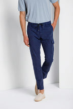 Chile Jogger men's cargo pants in lyocell and cotton parachute canvas extra slim fit