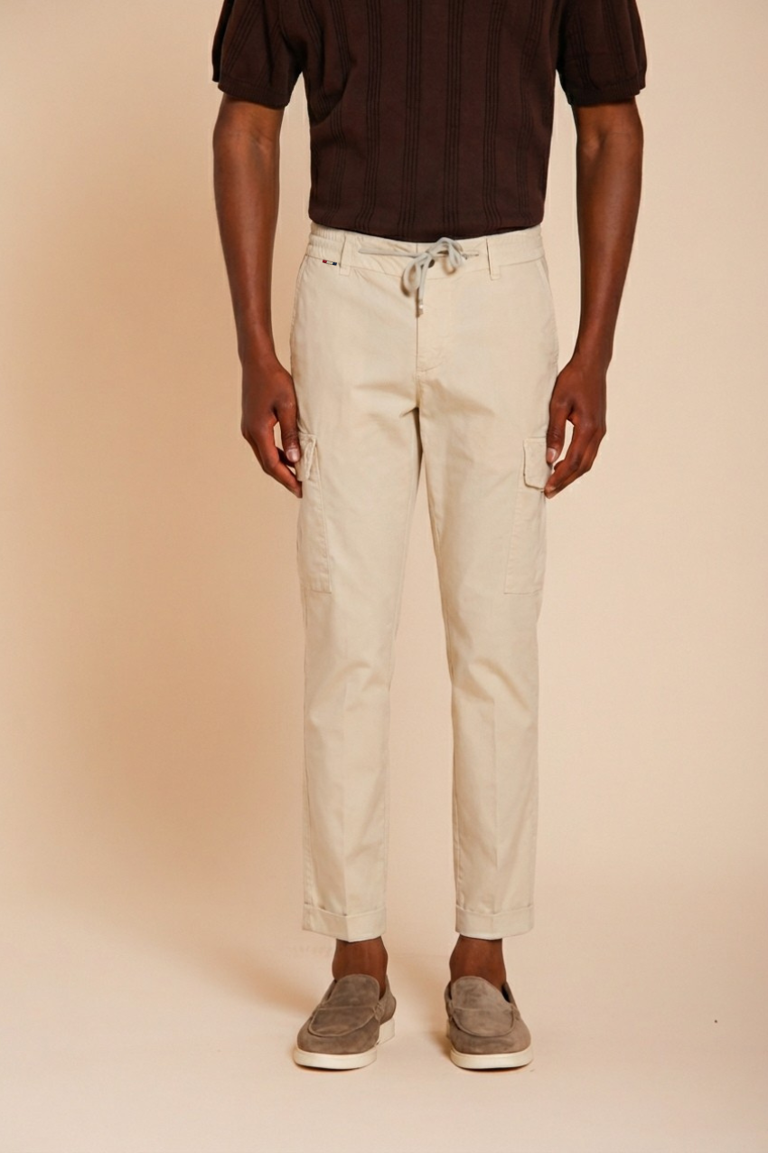 Chile Jogger pantalon cargo homme en toile parachute lyocell et coton extra slim fit