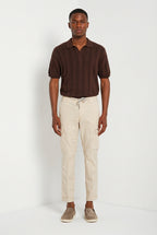 Chile Jogger men's cargo pants in lyocell and cotton parachute canvas extra slim fit