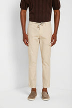 Chile Jogger men's cargo pants in lyocell and cotton parachute canvas extra slim fit