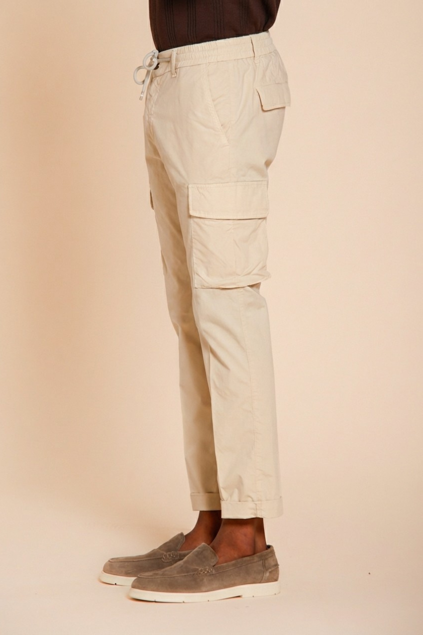 Chile Jogger pantalon cargo homme en toile parachute lyocell et coton extra slim fit