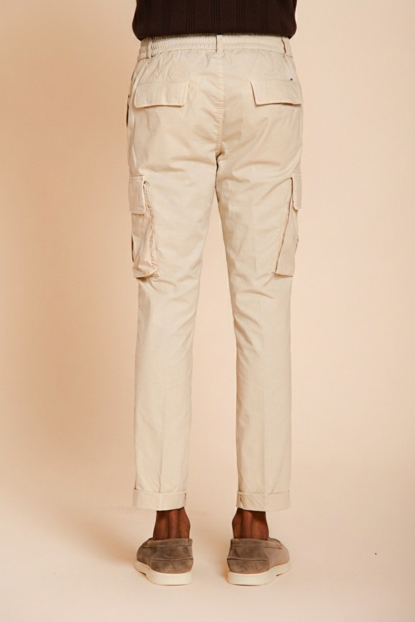 Chile Jogger pantalon cargo homme en toile parachute lyocell et coton extra slim fit