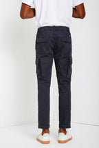 Chile Jogger men's cargo pants in lyocell and cotton parachute canvas extra slim fit