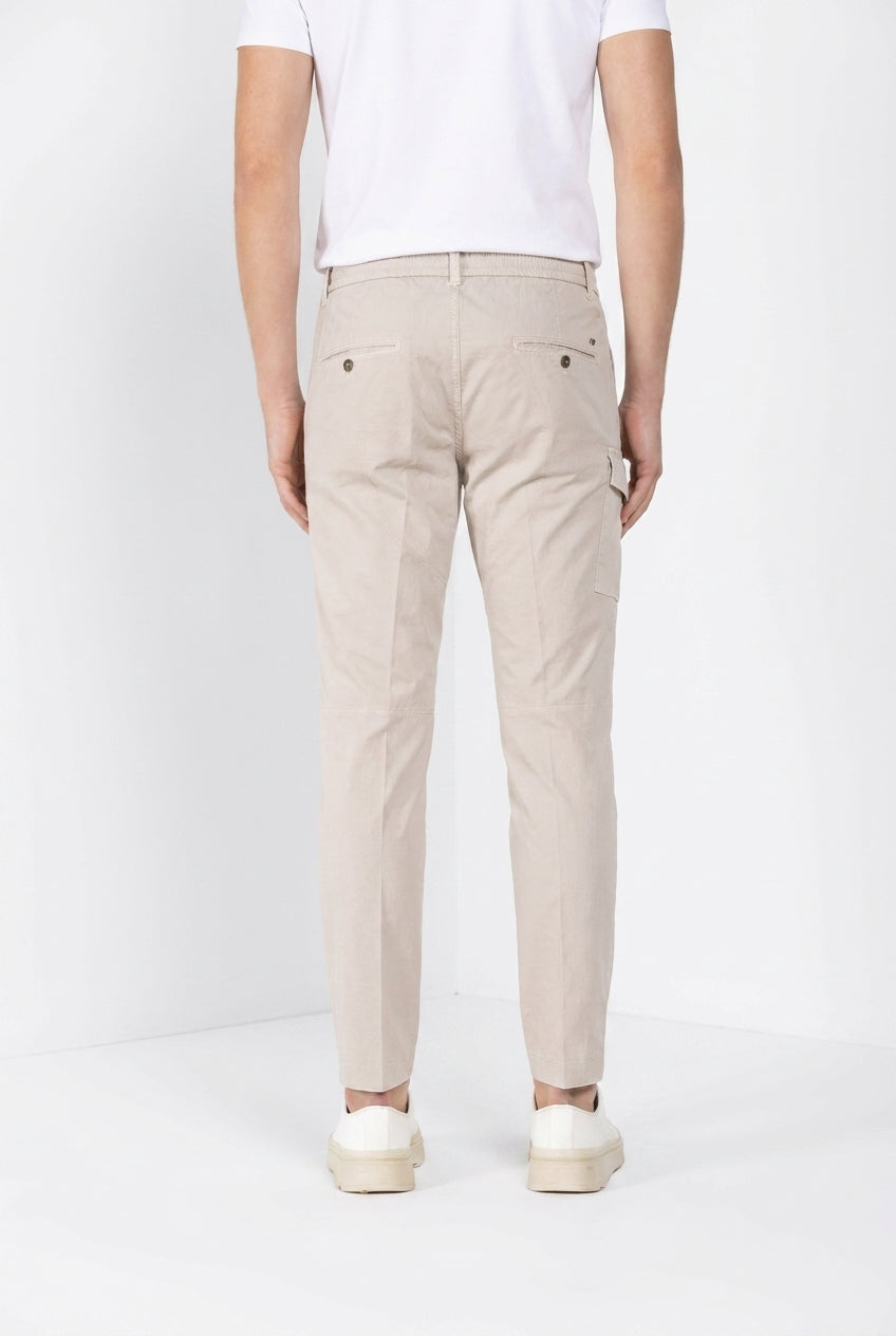 George Coolpocket pantalon cargo jogger homme en gabardine stretch Logo Edition carrot fit ①