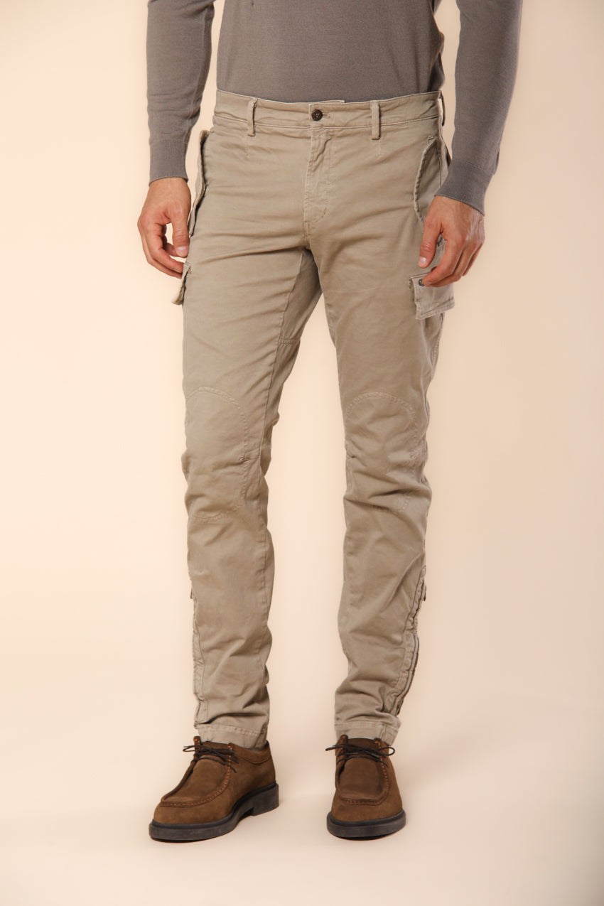 Bolivia  pantalone cargo uomo in gabardina regular fit