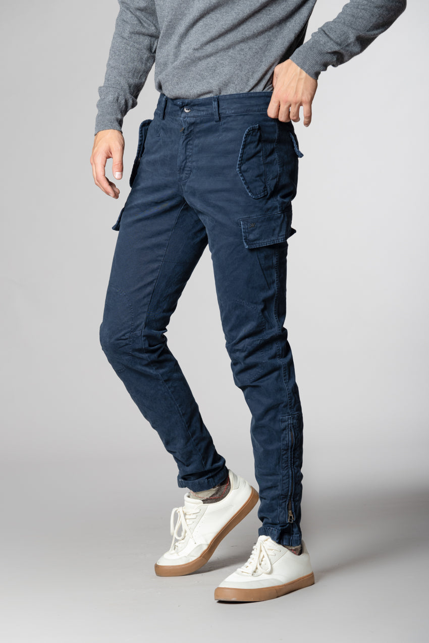 Bolivia  pantalone cargo uomo in gabardina regular fit