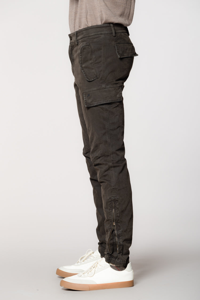 Bolivia  pantalone cargo uomo in gabardina regular fit
