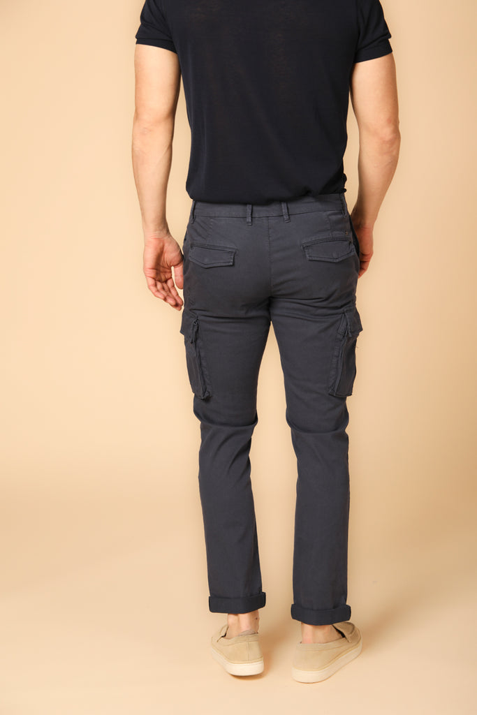 Image 5 de pantalon cargo pour homme modèle Chile City en bleu marine, coupe régulière de Mason's