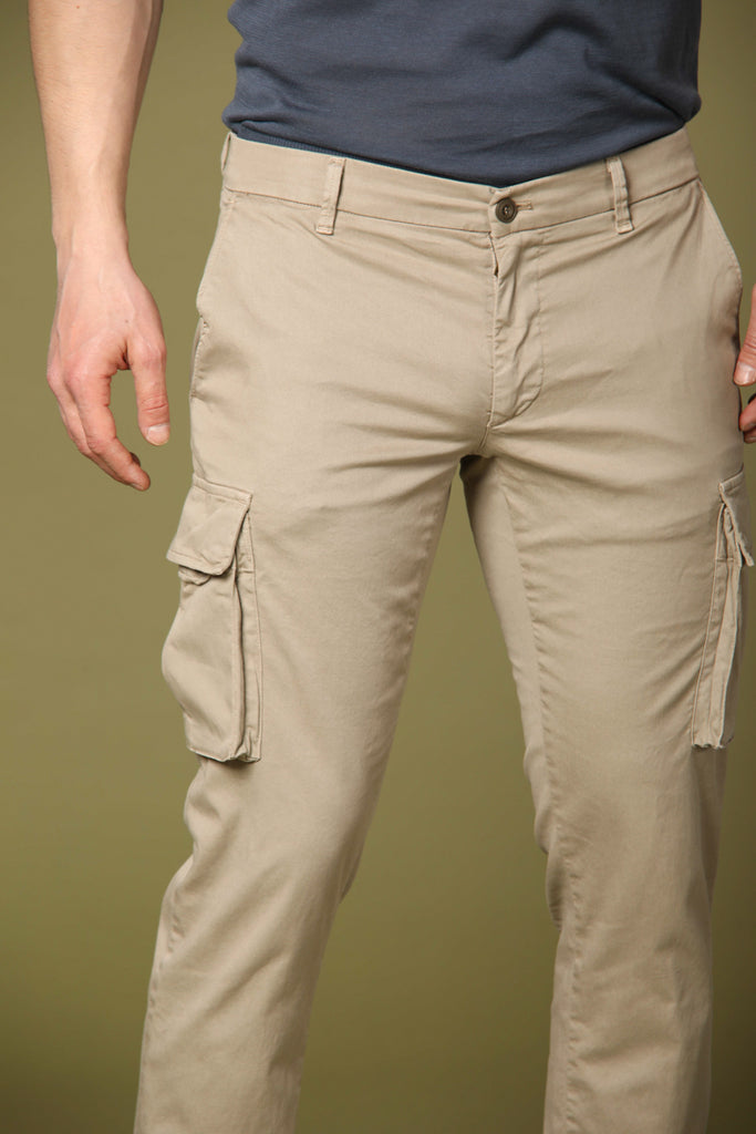 Image 3 de pantalon cargo pour homme modèle Chile City en stuc clair, coupe régulière de Mason's
