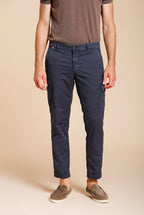 Chile pantalone cargo uomo in gabardina stretch regular fit