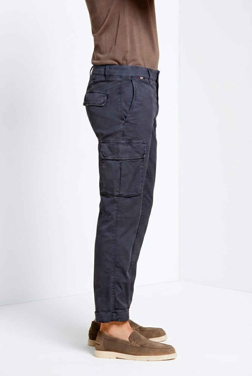 Chile men's cargo pants in stretch gabardine regular fit