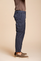 Chile pantalone cargo uomo in gabardina stretch regular fit