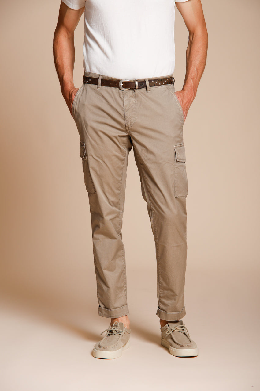 Chile men's cargo pants in stretch gabardine regular fit