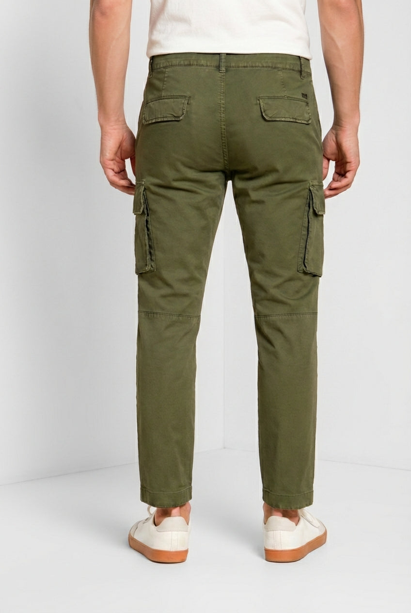 Chile pantalon cargo homme en gabardine stretch regular fit