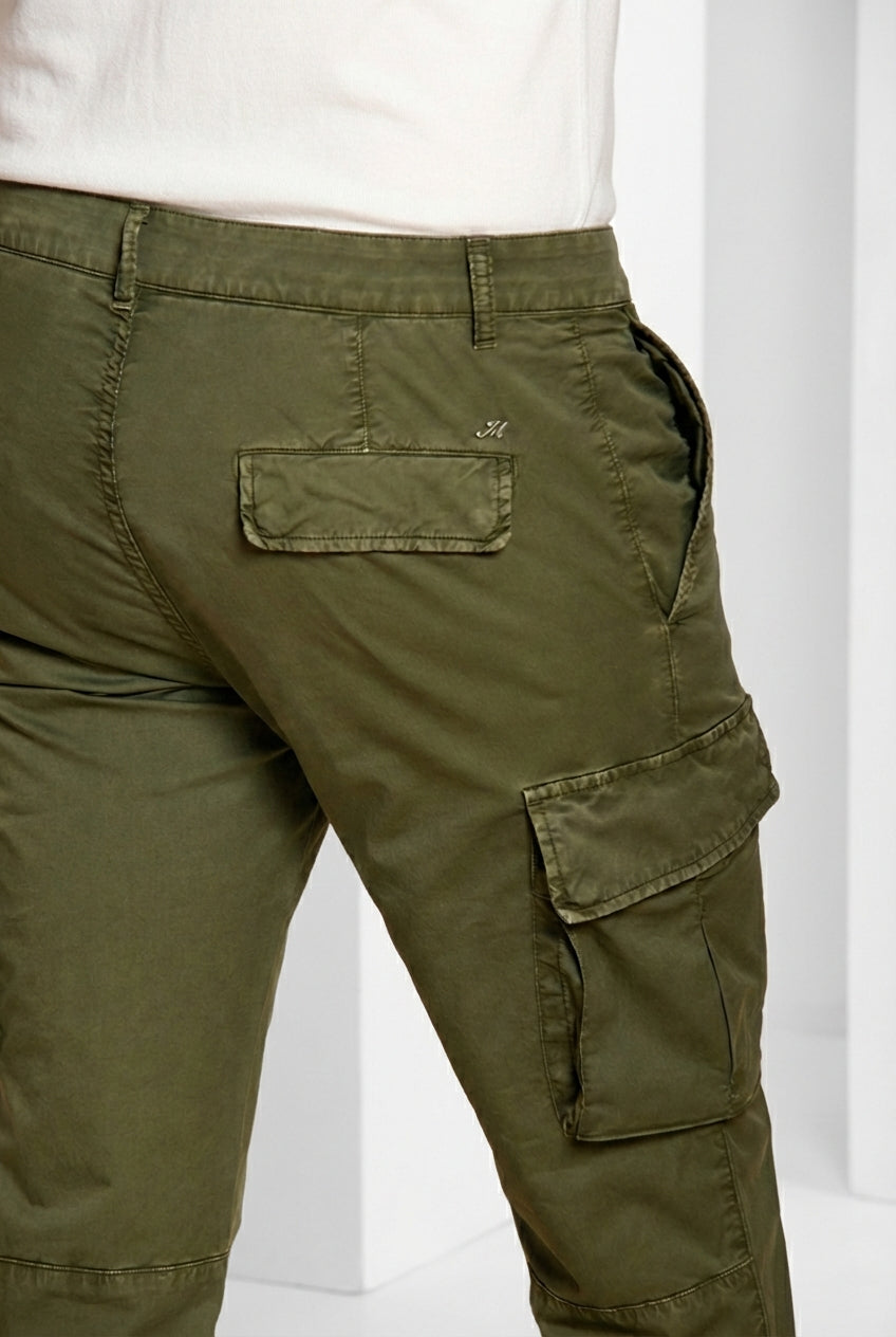 Chile pantalon cargo homme en gabardine stretch regular fit