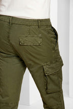 Chile pantalon cargo homme en gabardine stretch regular fit