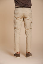 Chile pantalone cargo uomo in gabardina stretch regular fit