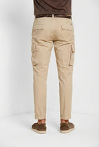 Chile men's cargo pants in stretch gabardine regular fit