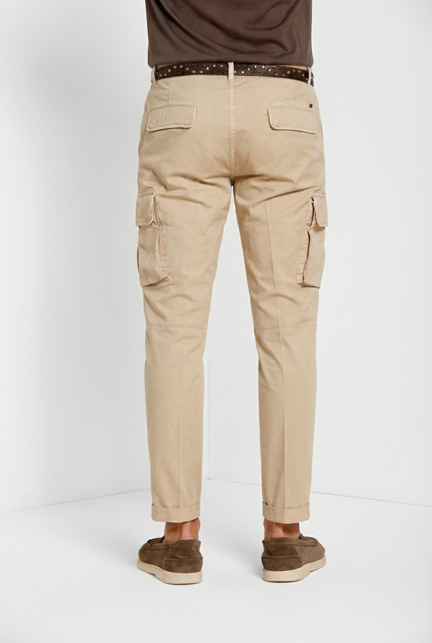 Chile men's cargo pants in stretch gabardine regular fit
