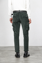 Chile men’s cargo pants in wide-wale velvet with regular fit