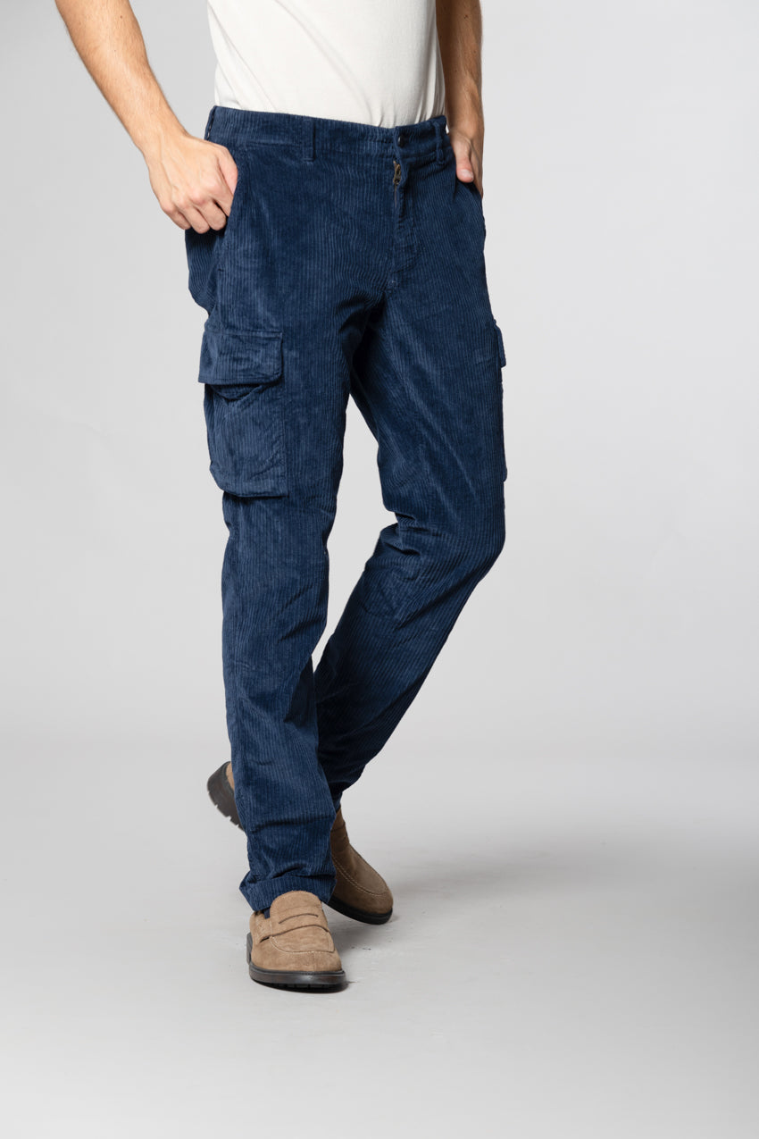 Chile pantalon cargo en velours côtelé français regular fit