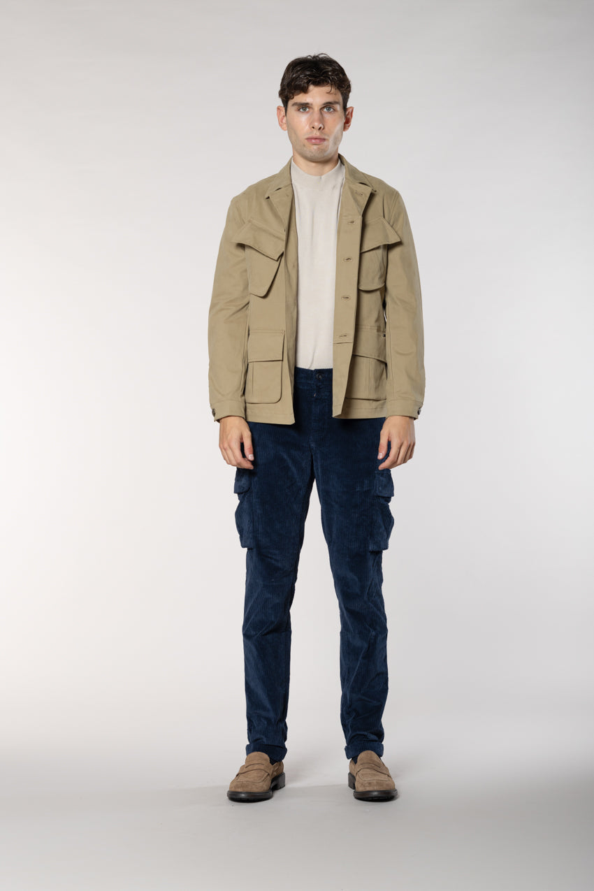Chile pantalon cargo en velours côtelé français regular fit