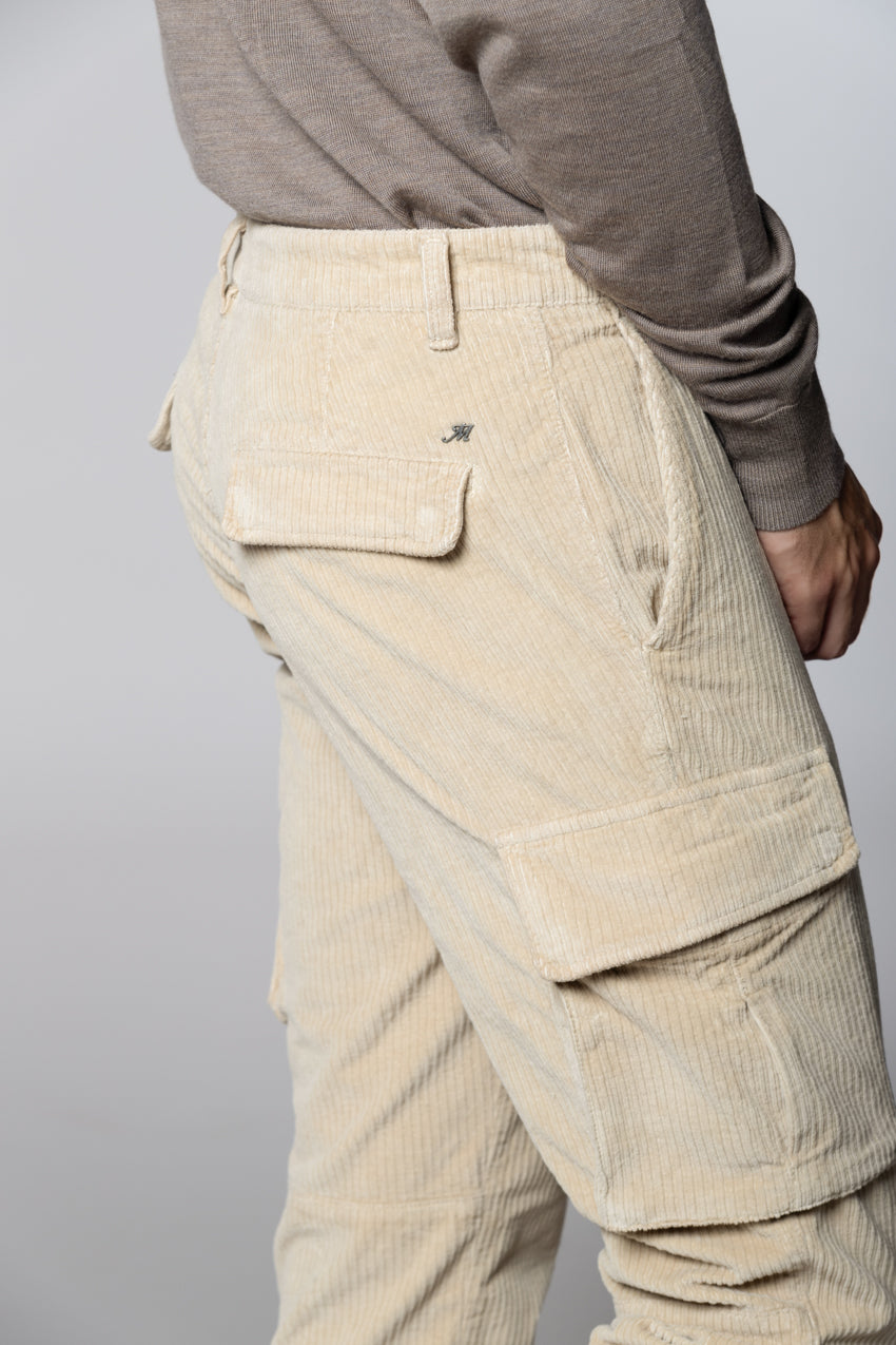 Chile pantalon cargo en velours côtelé français regular fit