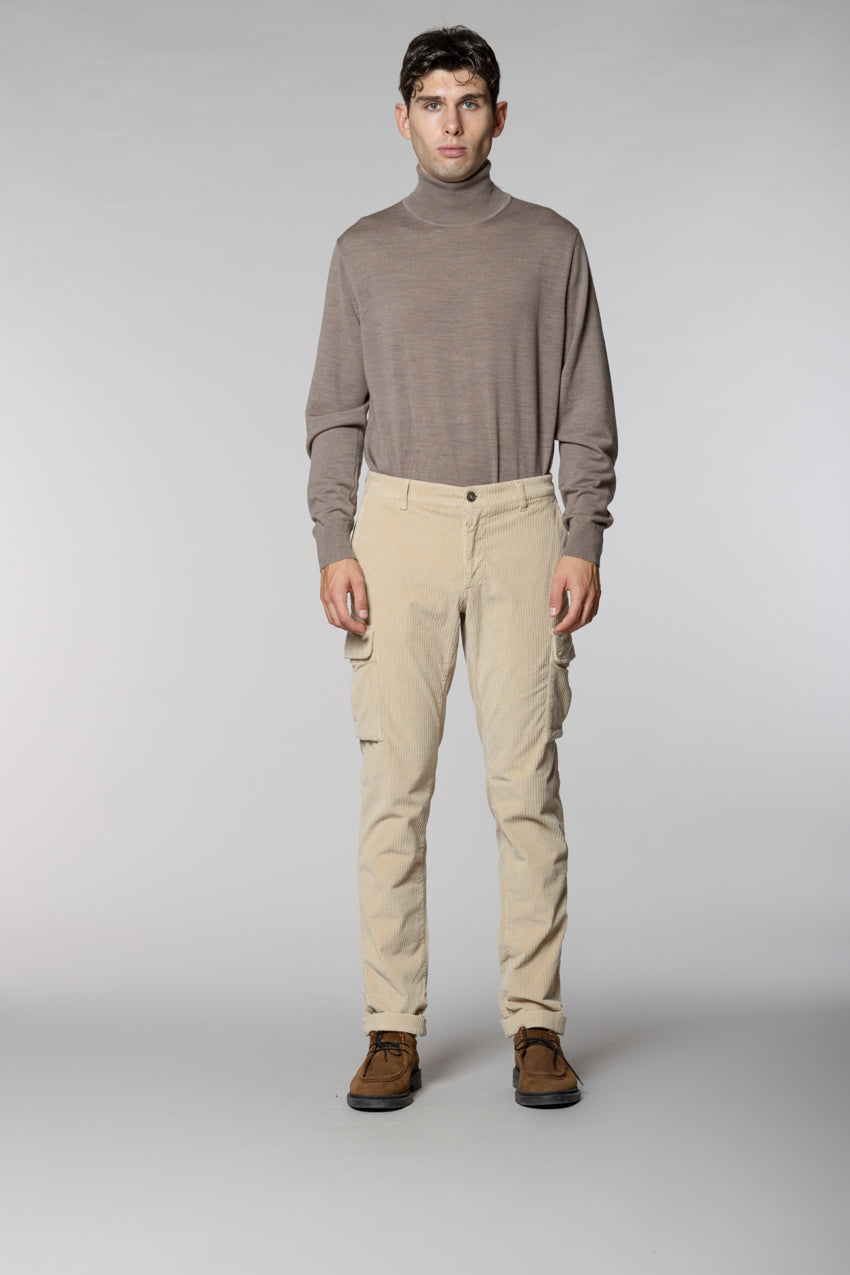 Chile pantalon cargo en velours côtelé français regular fit