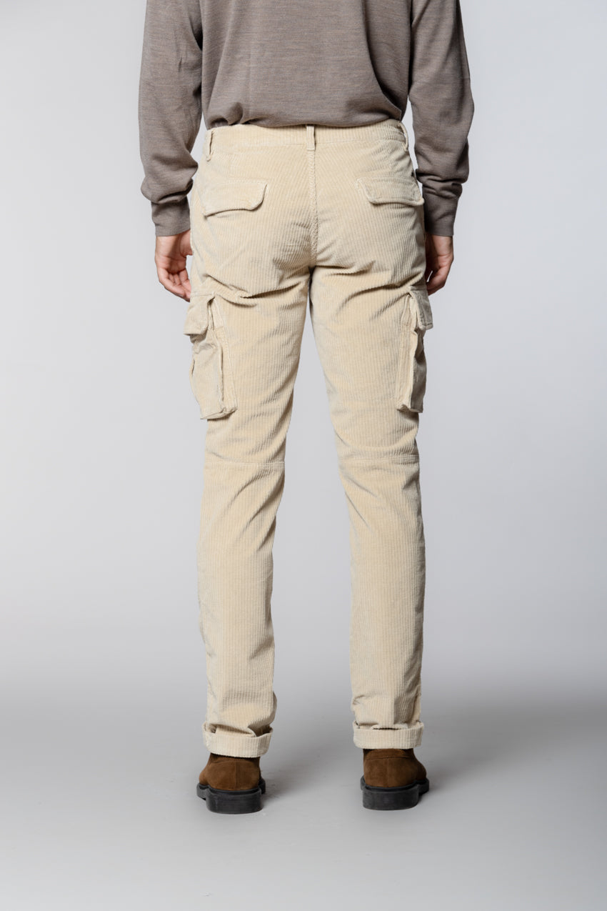Chile pantalon cargo en velours côtelé français regular fit