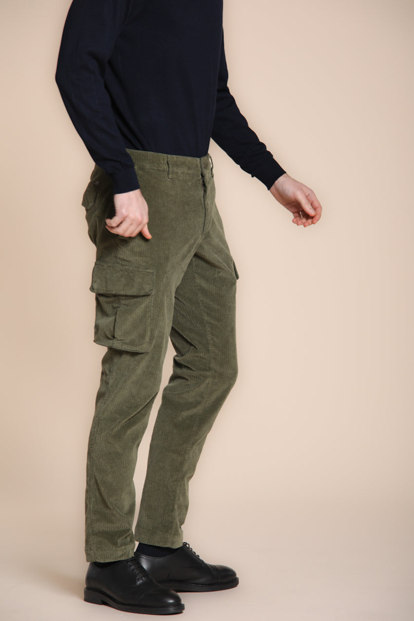 Chile pantalon cargo en velours côtelé français regular fit
